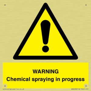 WARNING Chemical spraying in progress